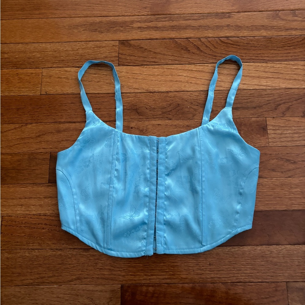 NWOT Pacsun LA Hearts Butterfly Corset Tank Top - Picture 4 of 8